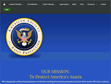 Tablet Screenshot of americansocietyforassetprotection.com